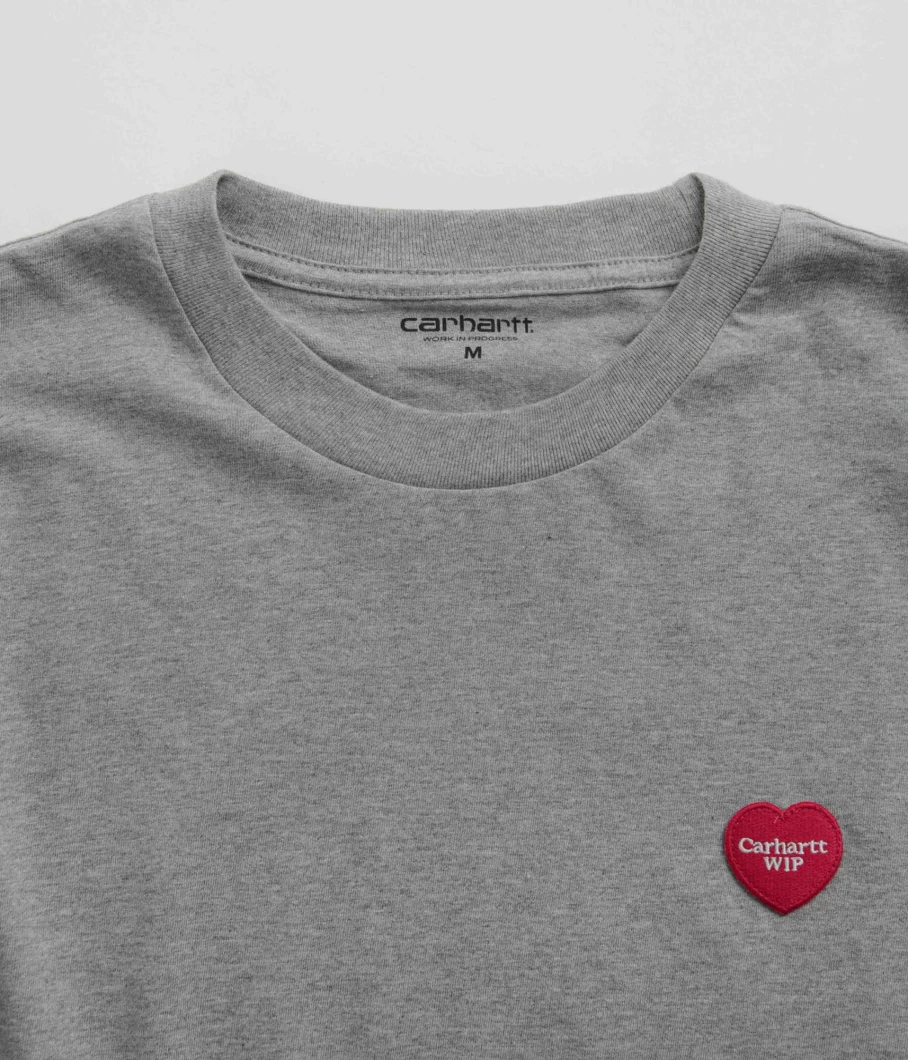 Carhartt Men's Graphic Heart Patch Short Sleeve T-Shirt - Casual Crewneck Tee with Embroidered Design
