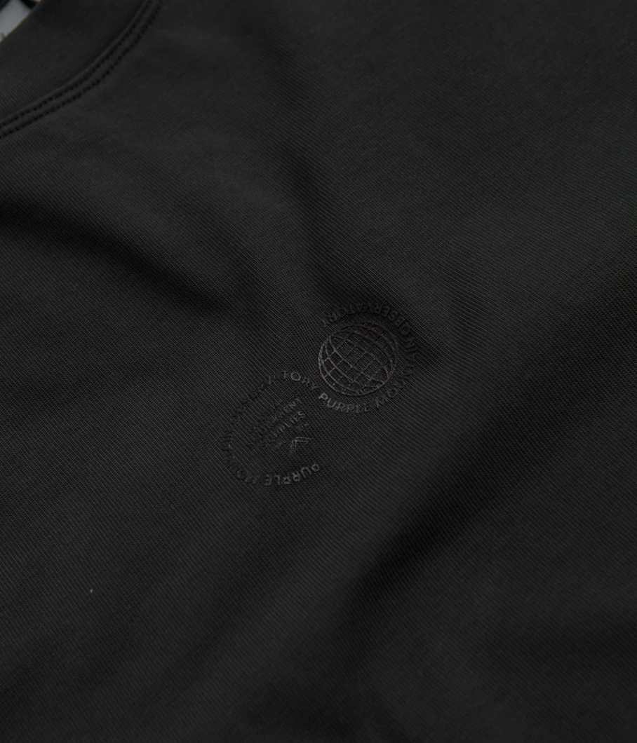 Purple Mountain Observatory Vintage Washed Cotton T-Shirt for Men - Soft Retro Tee with Observatory Logo