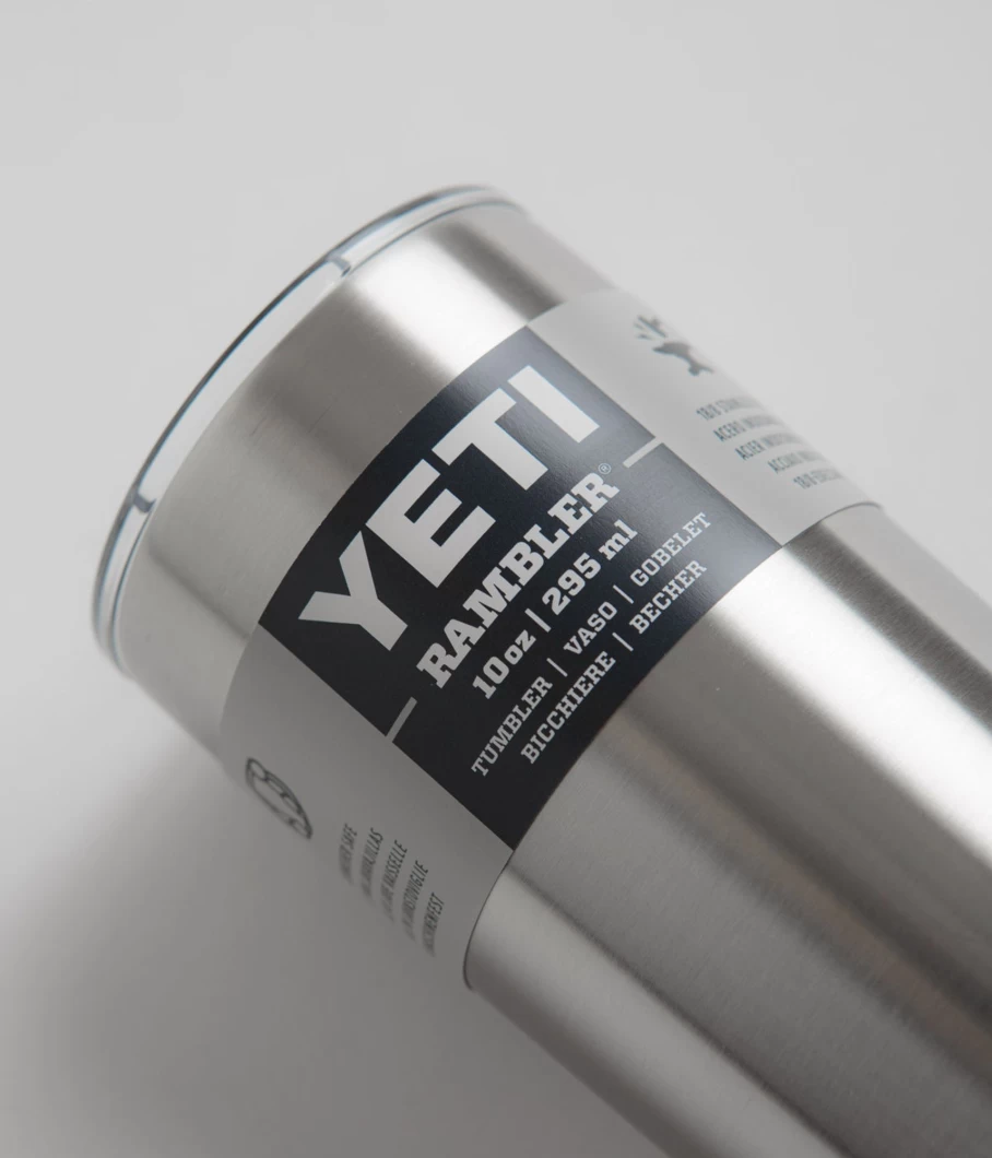 Yeti Rambler 10 oz Stainless Steel Tumbler Cup - Vacuum Insulated, Durable Travel Mug for Hot & Cold Drinks