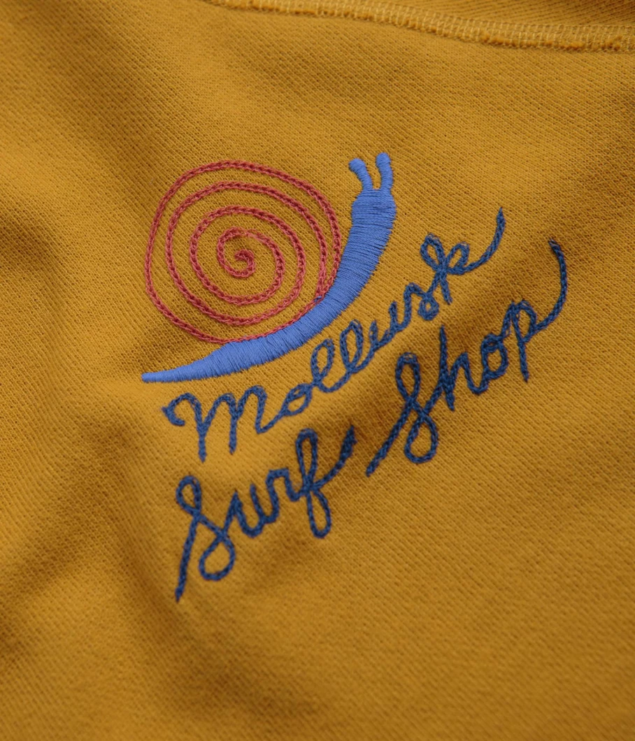Mollusk Men's Snail Print Crewneck Sweatshirt Casual Pullover Top