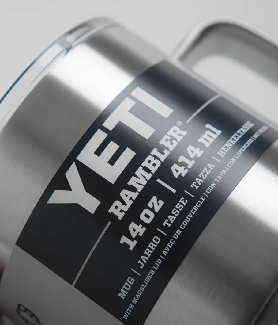 Yeti Rambler Mug 2.0 14Oz Stainless Steel Travel Tumbler for Hot & Cold Drinks