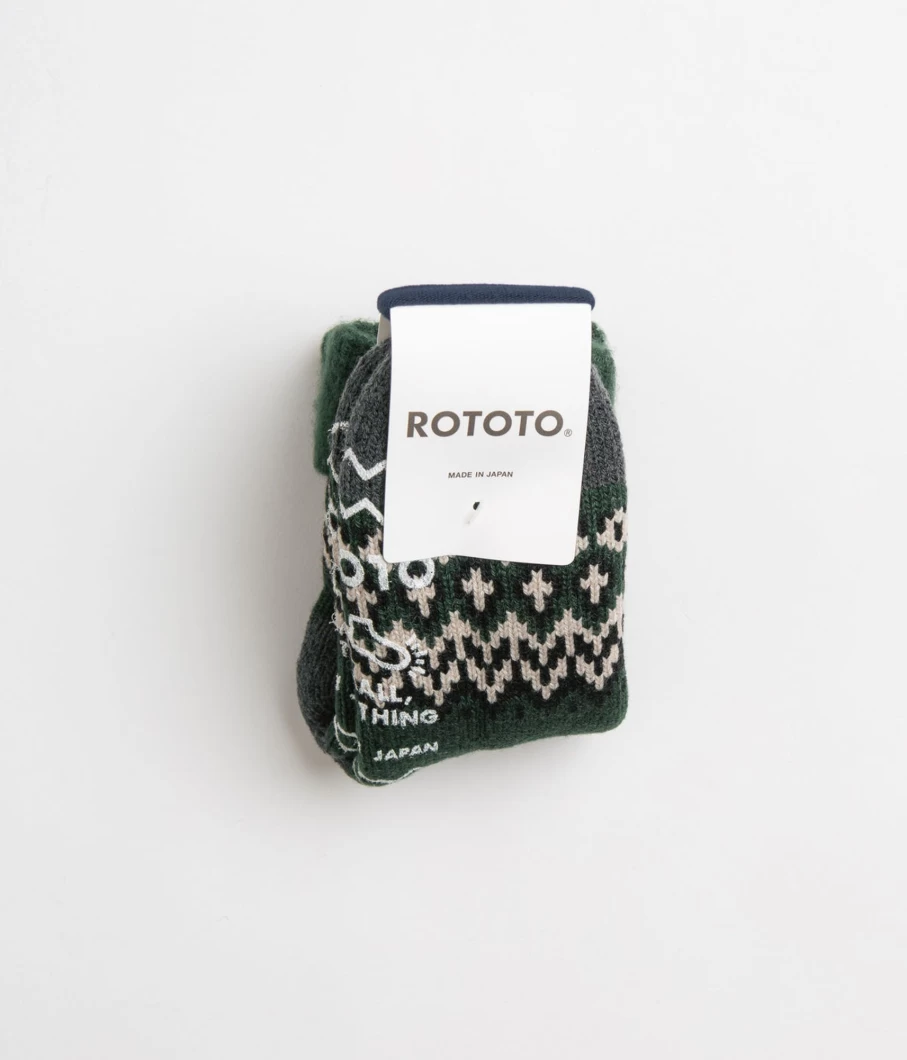 RoToTo Men's Nordic Comfy Socks - Soft Warm Winter Room Socks for Indoor Comfort