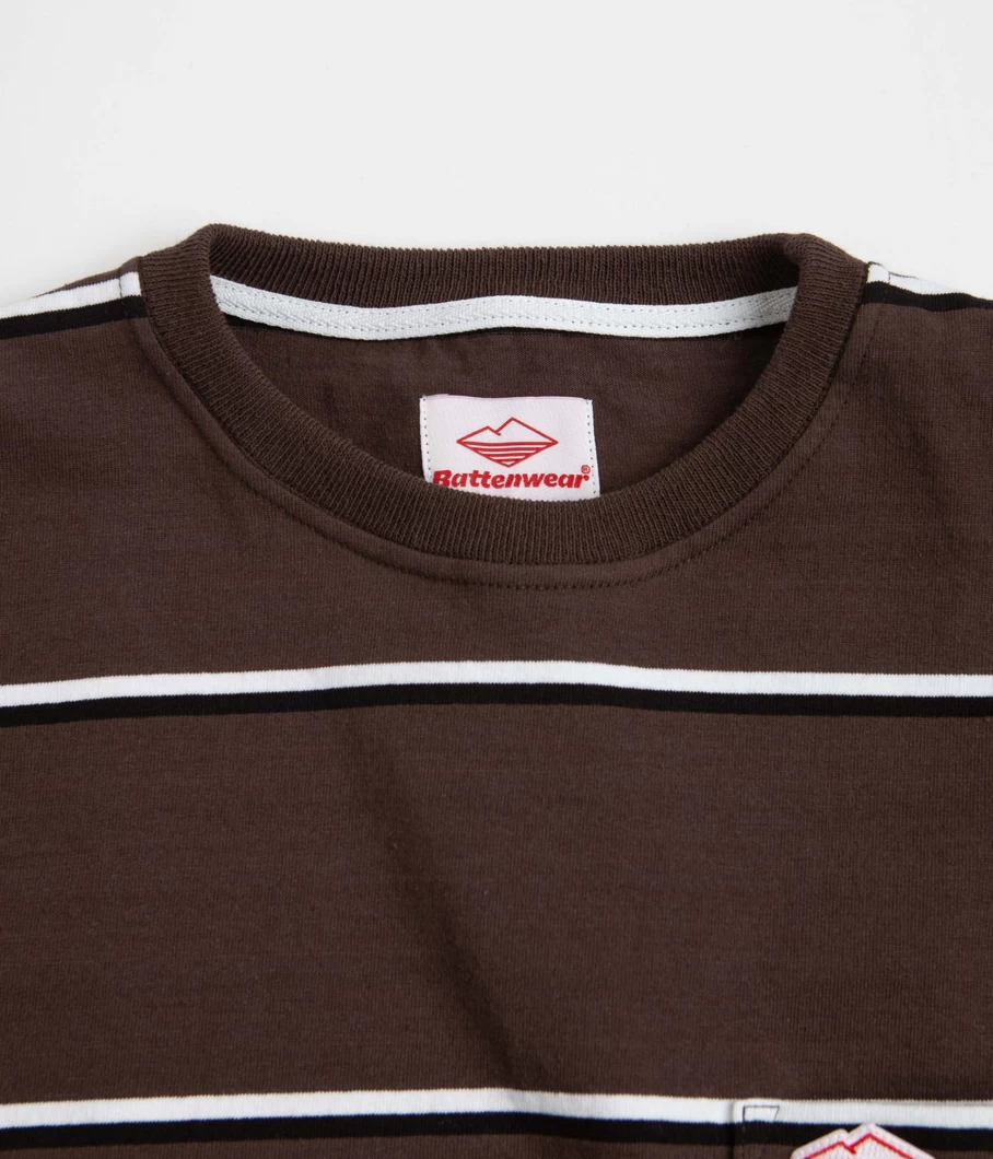 Battenwear Men's Pocket Rugby Shirt - Classic Vintage Style T-Shirt for Men