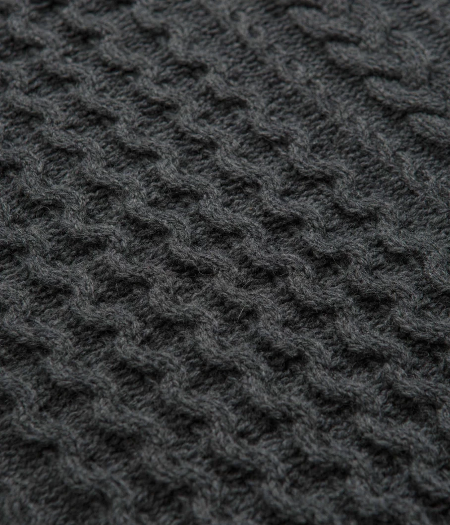 Patagonia Men's Recycled Cable Knit Crewneck Sweater - Eco-Friendly Wool Pullover