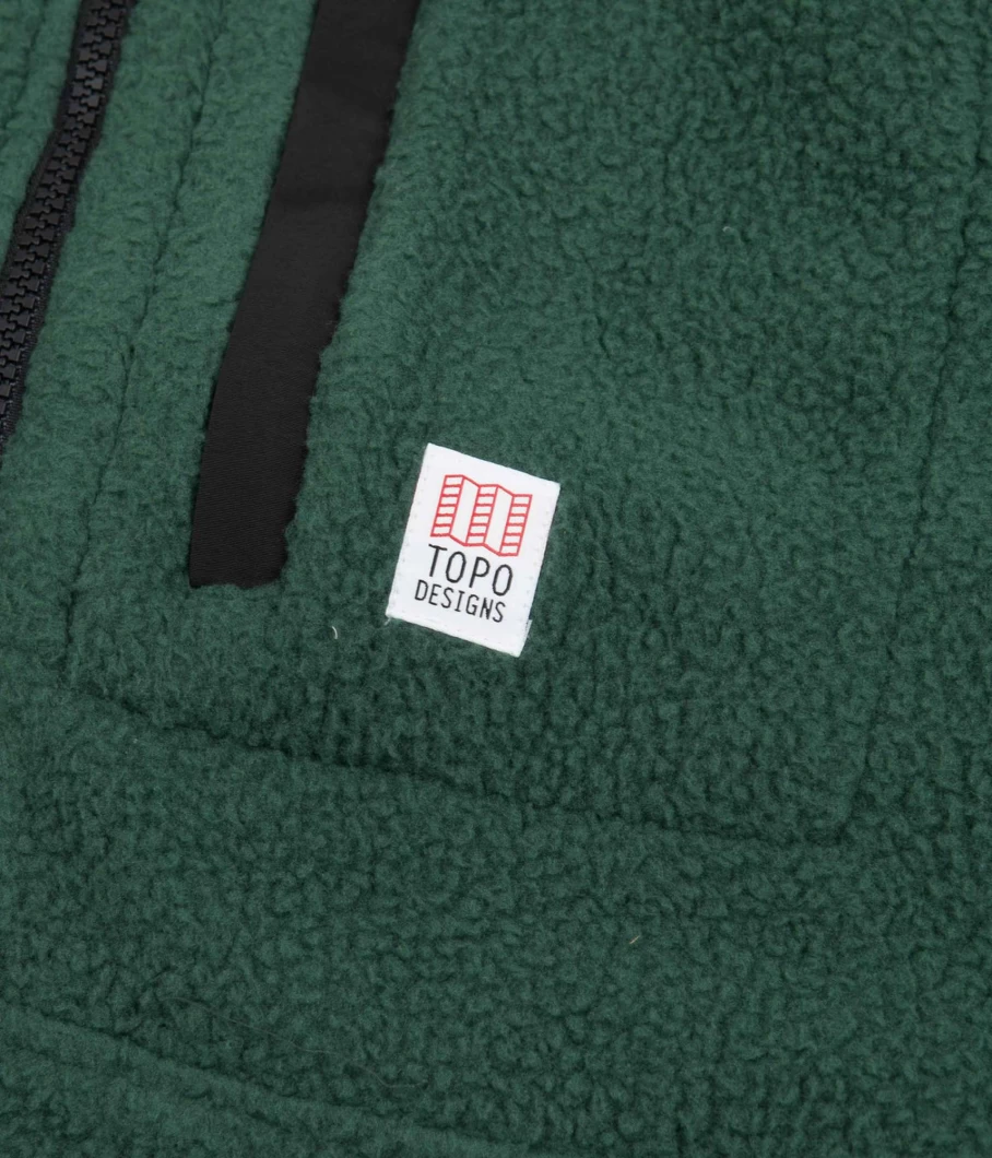 Topo Designs Men's Mountain Pullover Fleece Jacket - Durable Outdoor Fleece for Hiking & Camping