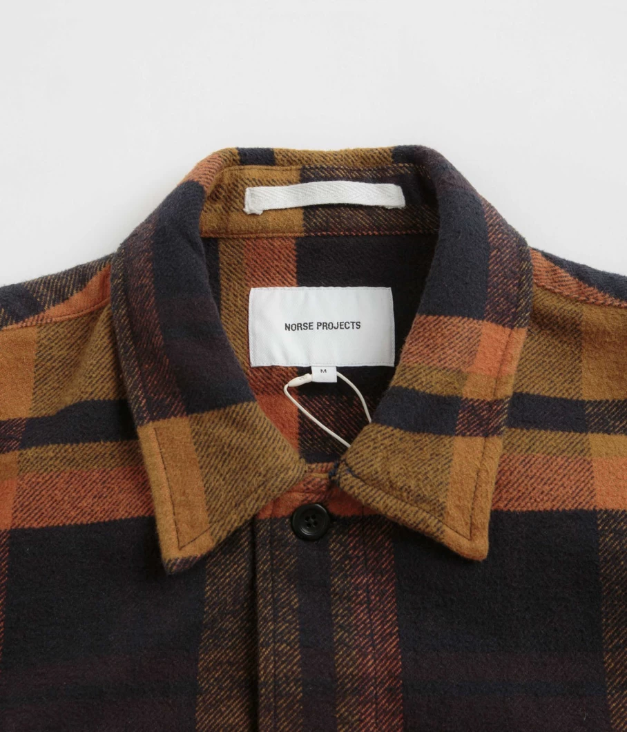 Norse Projects Julian Organic Heavy Twill Overshirt for Men - Premium Cotton Workwear Shirt Jacket