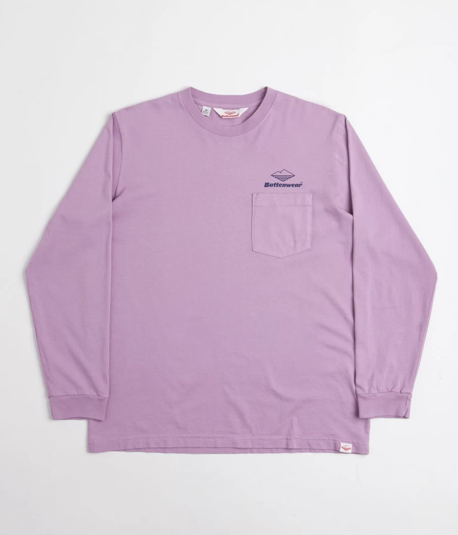 Battenwear Men's Team Pocket Long Sleeve T-Shirt - Classic Casual Top for Everyday Wear