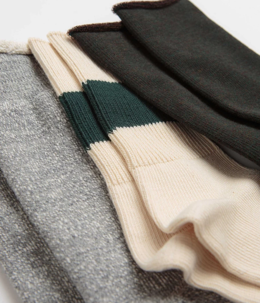 RoToTo Men's Trio Pack Special Edition Socks - 3 Pairs Comfortable Athletic Crew Socks