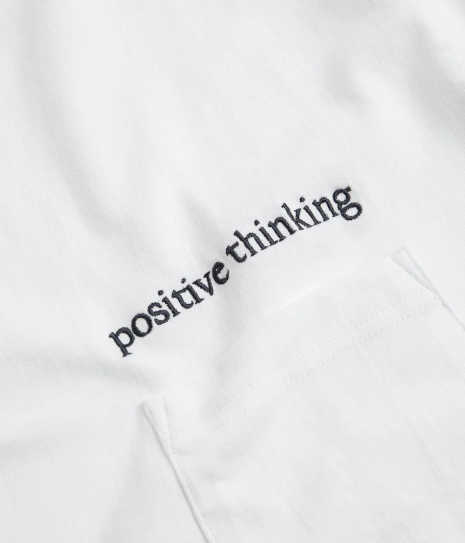 Workware Men's Motivational Heavyweight Pocket T-Shirt - Positive Thinking Design