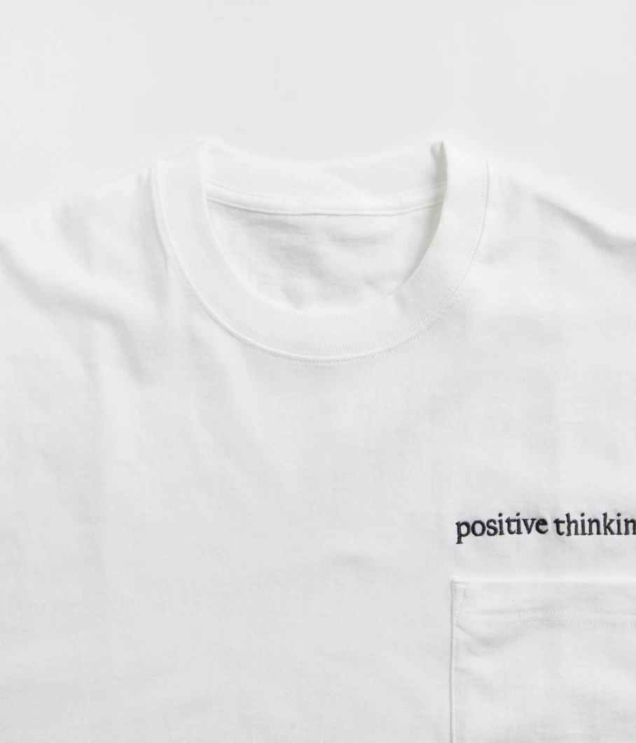 Workware Men's Motivational Heavyweight Pocket T-Shirt - Positive Thinking Design