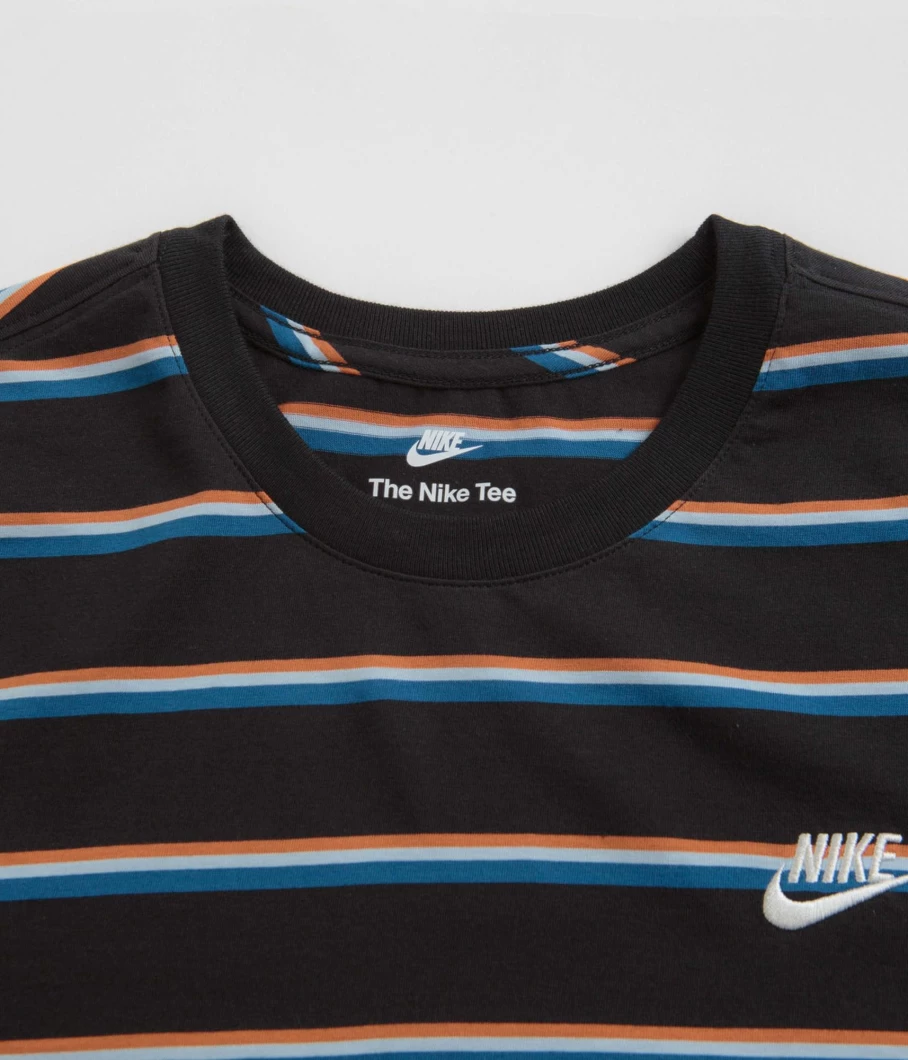 Nike Men's Classic Stripe Cotton T-Shirt - Comfortable Casual Tee for Everyday Wear