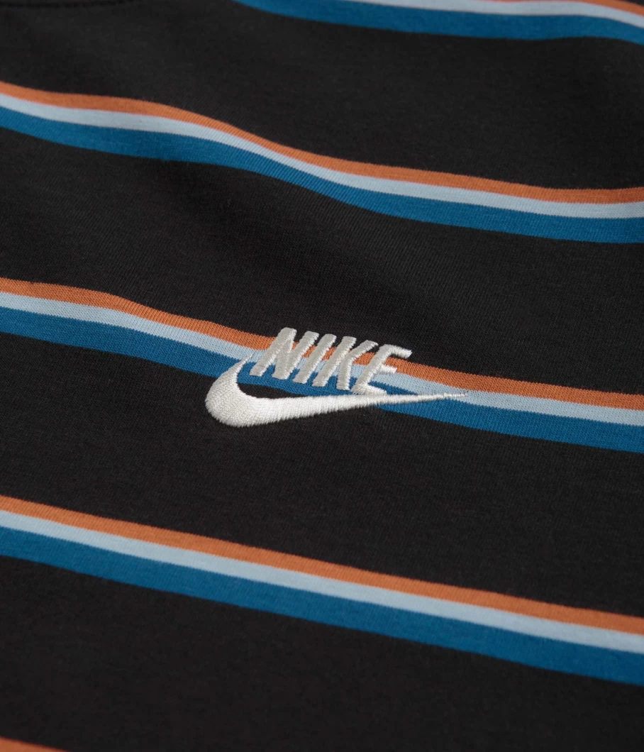Nike Men's Classic Stripe Cotton T-Shirt - Comfortable Casual Tee for Everyday Wear
