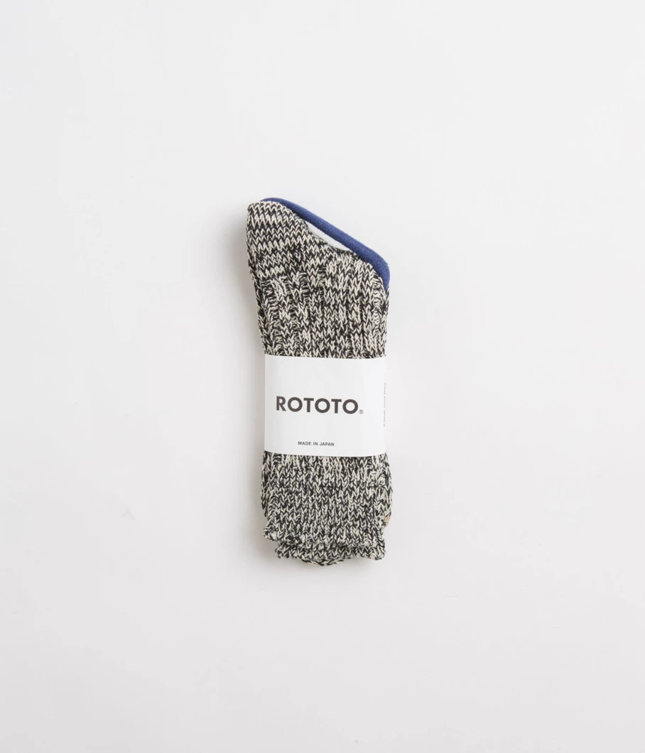 RoToTo Men's Eco-Friendly Recycled Cotton Crew Socks - Sustainable Comfort for Everyday Wear