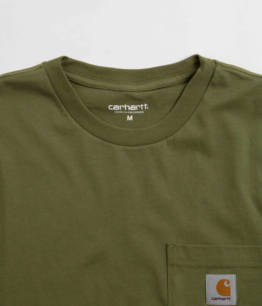 Carhartt Men's Classic Pocket T-Shirt - Durable Cotton Crewneck Tee for Work & Casual Wear