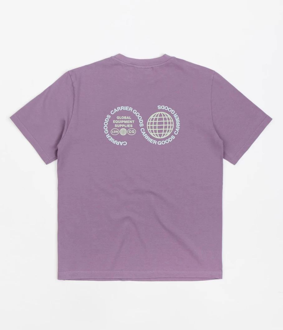 Purple Mountain Observatory Men's Vintage Globe Graphic T-Shirt - Carrier Goods Design