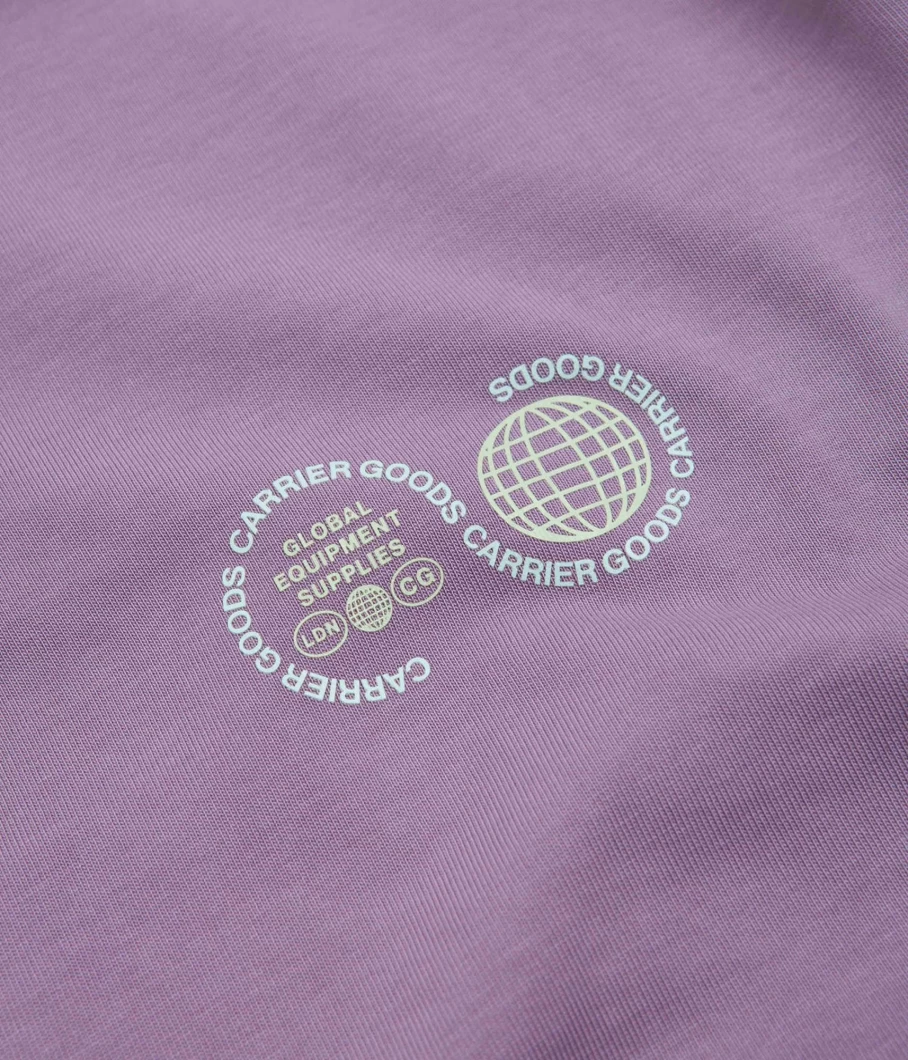 Purple Mountain Observatory Men's Vintage Globe Graphic T-Shirt - Carrier Goods Design
