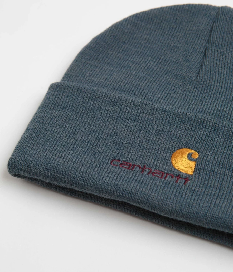 Carhartt Men's American Script Beanie - Warm Knit Winter Hat for Men