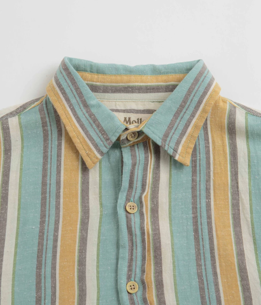 Mollusk Men's Summer Shirt - Lightweight Breathable Casual Short Sleeve Top
