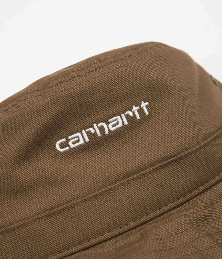 Carhartt Men's Script Logo Bucket Hat for Outdoor Work and Casual Wear