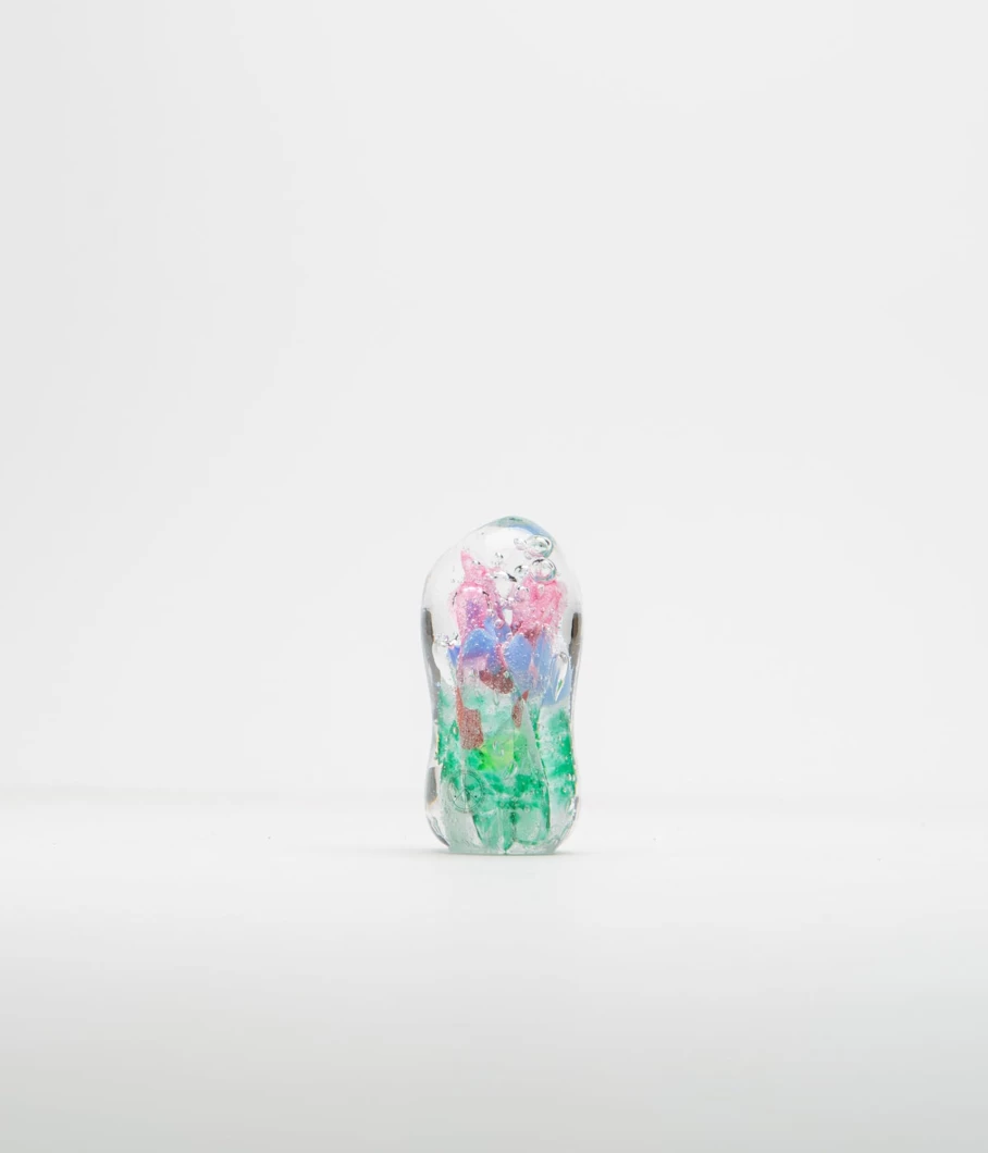 Studio Arhoj Handmade Crystal Blob Figurine - Unique Art Glass Sculpture for Men & Collectors