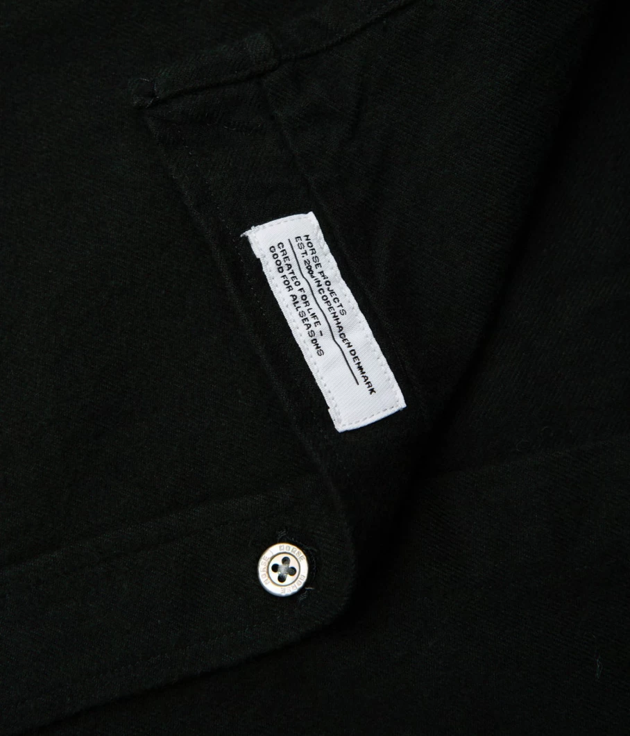 Norse Projects Anton Organic Flannel Shirt for Men - Premium Cotton Plaid Button-Up