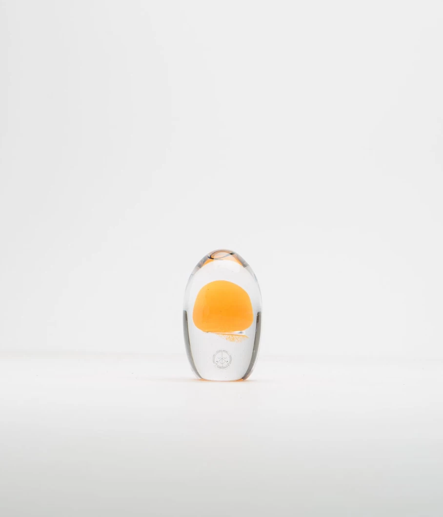 Studio Arhoj Crystal Blob Figurine - Handmade Art Glass Sculpture for Modern Decor