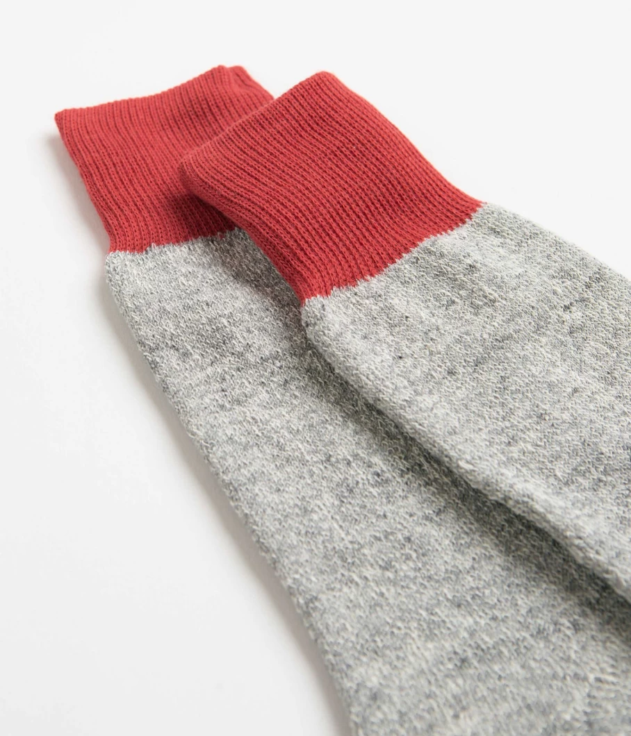 RoToTo Men's Double Face Crew Socks - Comfortable & Durable Casual Socks for Everyday Wear