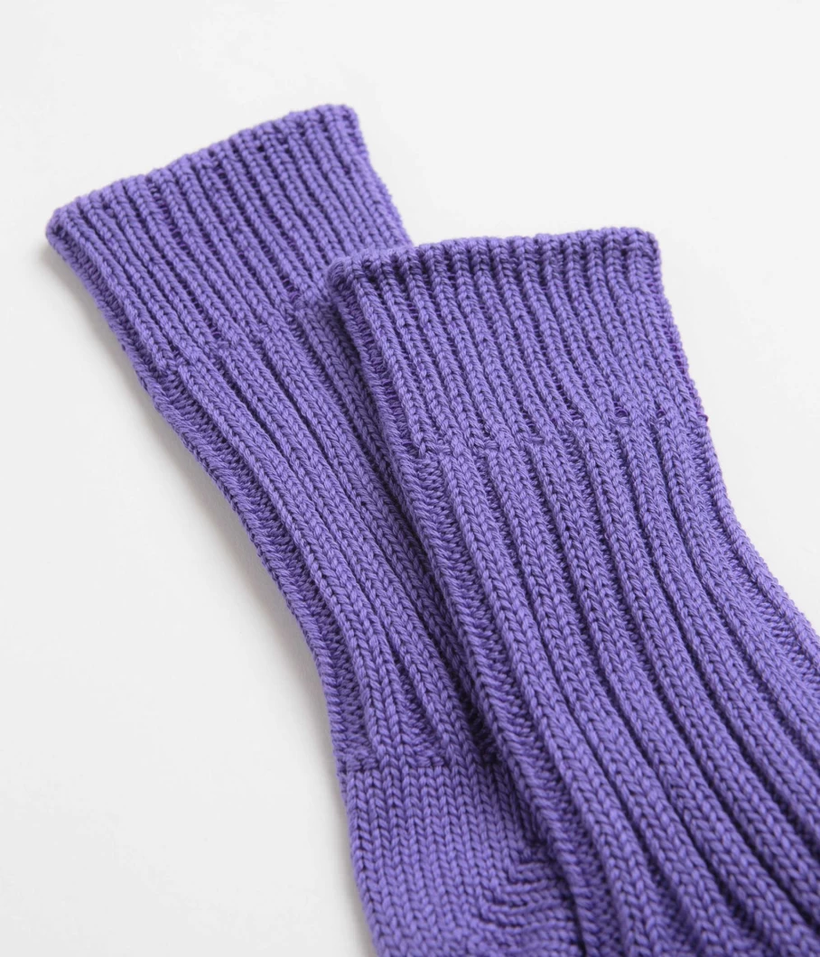 RoToTo Men's Chunky Ribbed Crew Socks - Thick Comfortable Winter Socks for Men