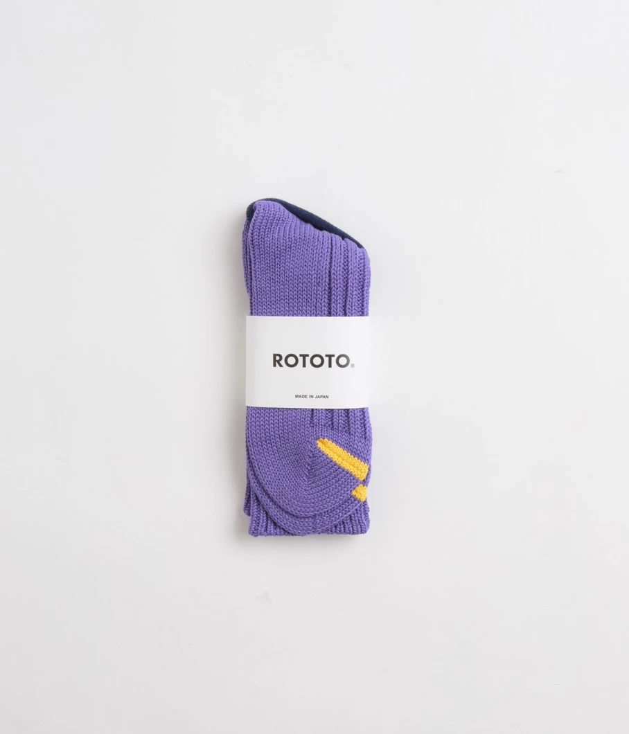 RoToTo Men's Chunky Ribbed Crew Socks - Thick Comfortable Winter Socks for Men