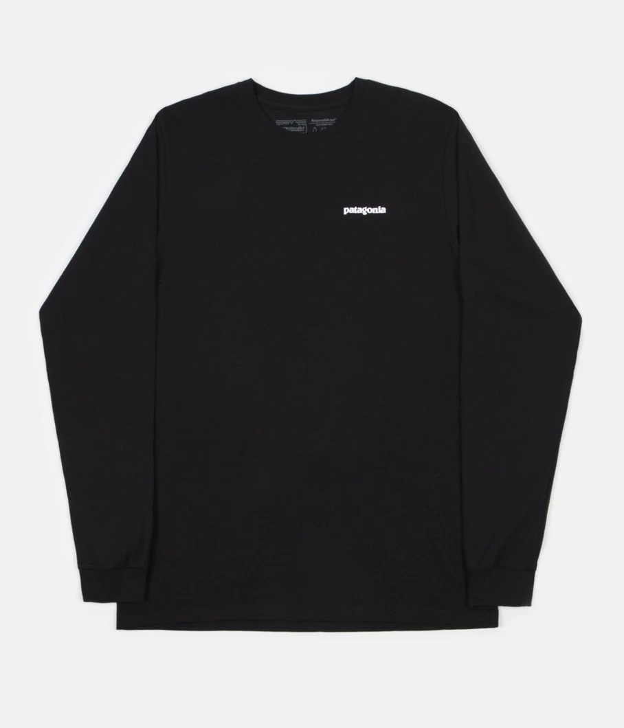 Patagonia Men's P-6 Logo Responsibili-Tee Long Sleeve Organic Cotton T-Shirt – Sustainable Eco-Friendly Apparel