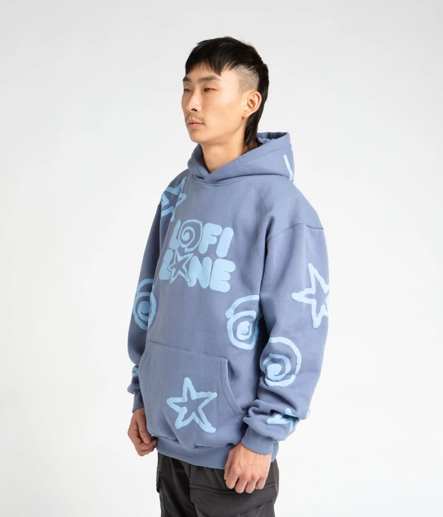 Lo-Fi Men's All Over Geometric Shapes Hoodie - Stylish & Comfortable Streetwear