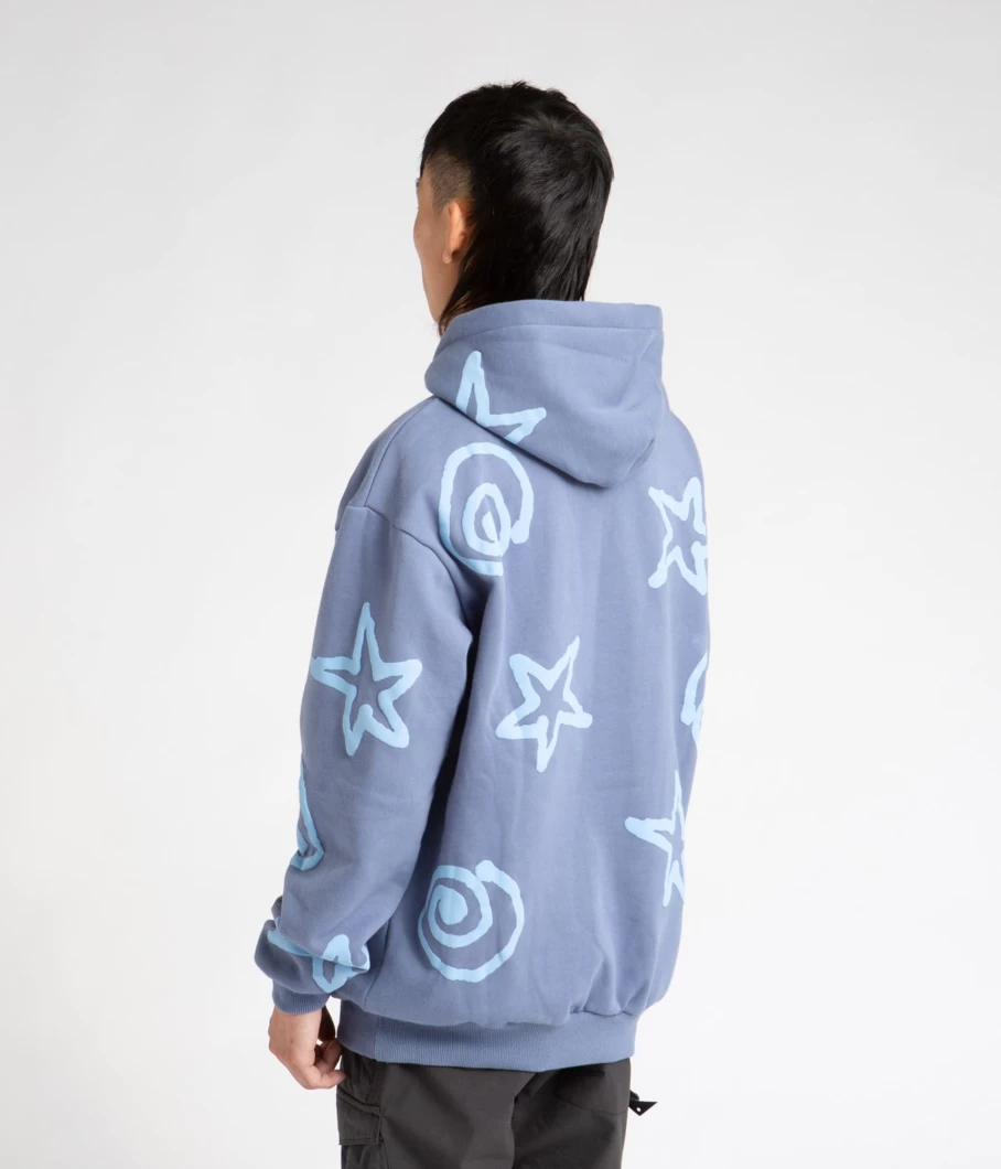 Lo-Fi Men's All Over Geometric Shapes Hoodie - Stylish & Comfortable Streetwear