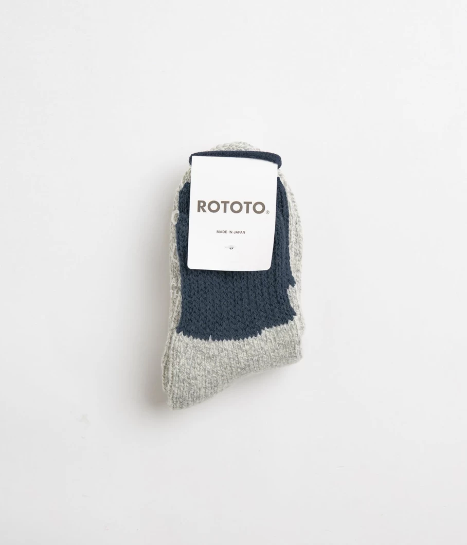 RoToTo Men's Double Layer Crew Socks for Comfort and Durability