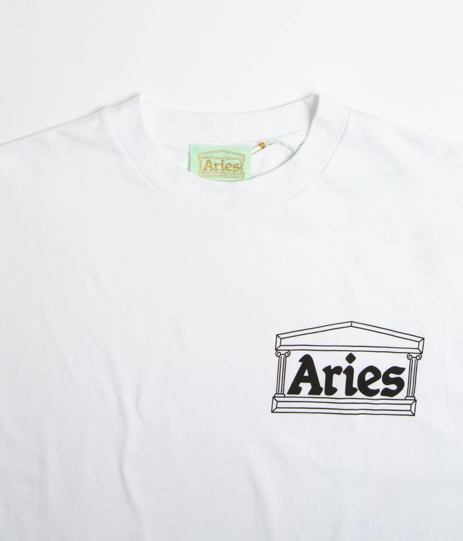 Aries Men's Temple Graphic T-Shirt - Casual Cotton Tee with Unique Print