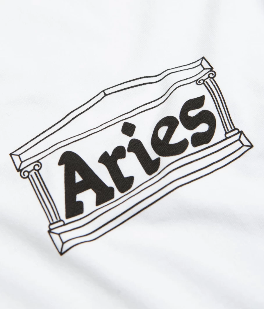Aries Men's Temple Graphic T-Shirt - Casual Cotton Tee with Unique Print