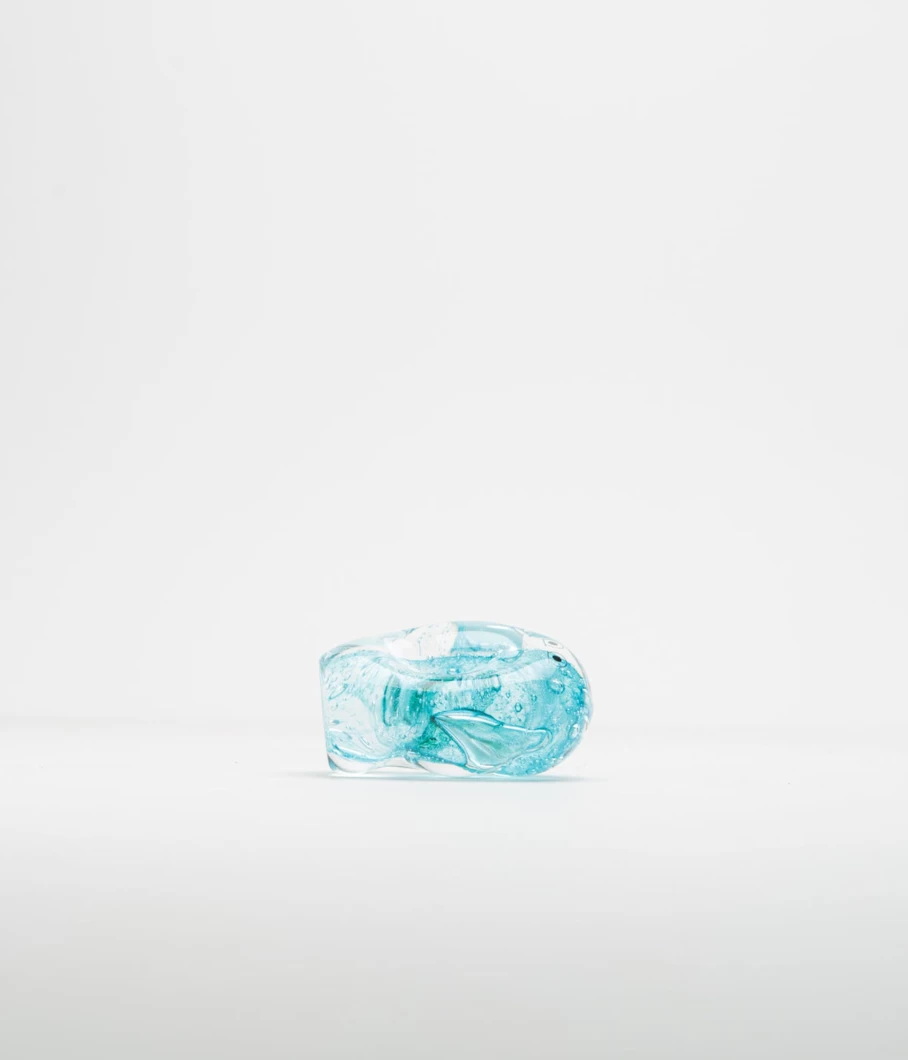 Studio Arhoj Crystal Blob Figurine - Handmade Art Glass Sculpture for Men