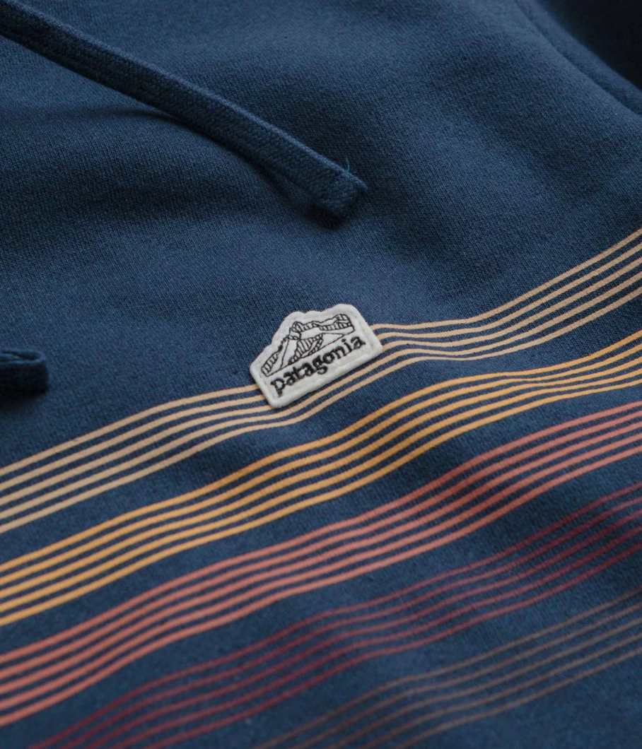 Patagonia Men's Line Logo Ridge Stripe Uprisal Hoodie - Sustainable Outdoor Pullover