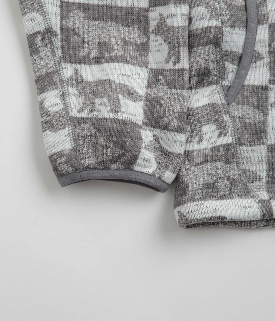 And Wander Men's Fox Checkers Pullover Fleece - Collaboration with Maison Kitsune
