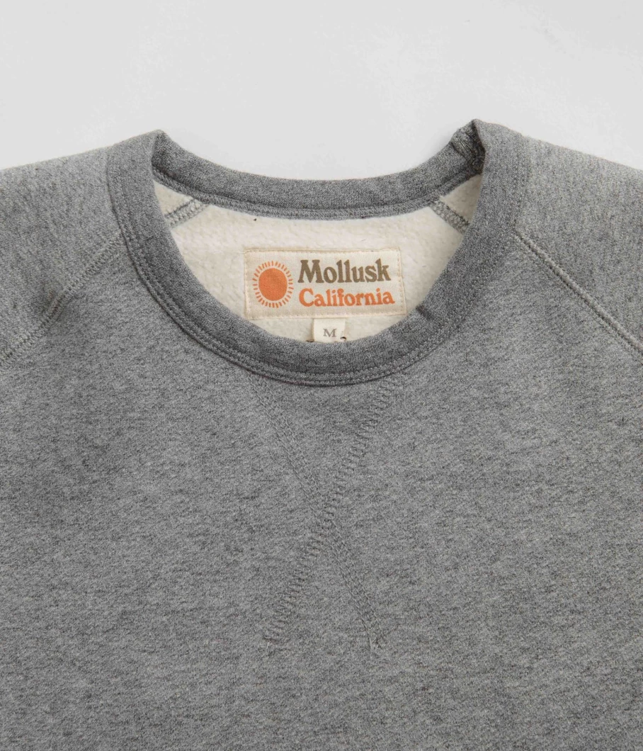 Mollusk Men's Heavyweight Terry Crewneck Sweatshirt - Premium Cotton Pullover