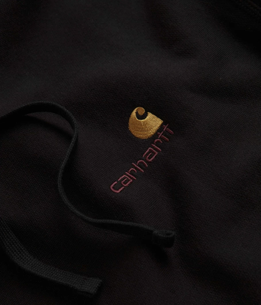 Carhartt Men's American Script Pullover Hoodie Sweatshirt