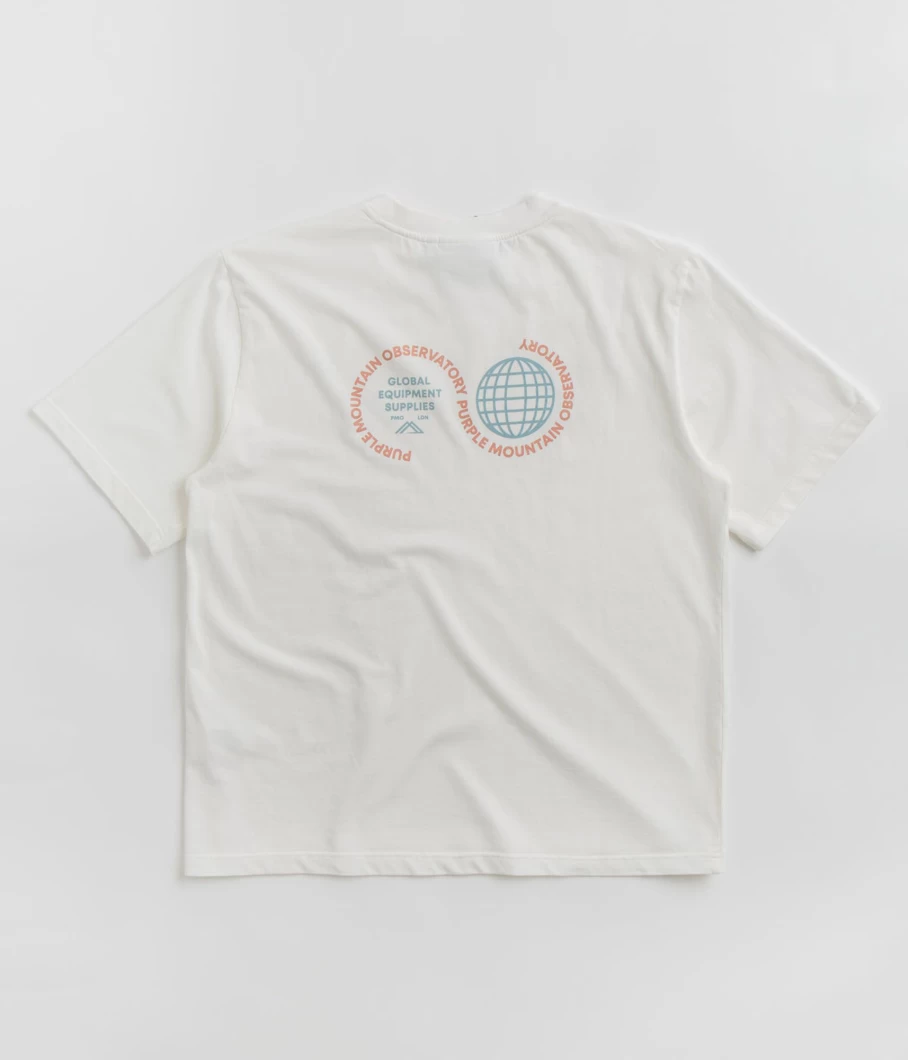 Purple Mountain Observatory Astronomy Themed T-Shirt for Men - Space Globe Graphic Tee