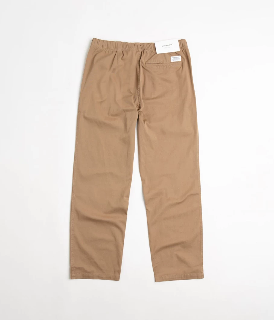 Norse Projects Ezra Relaxed Fit Organic Cotton Twill Trousers for Men