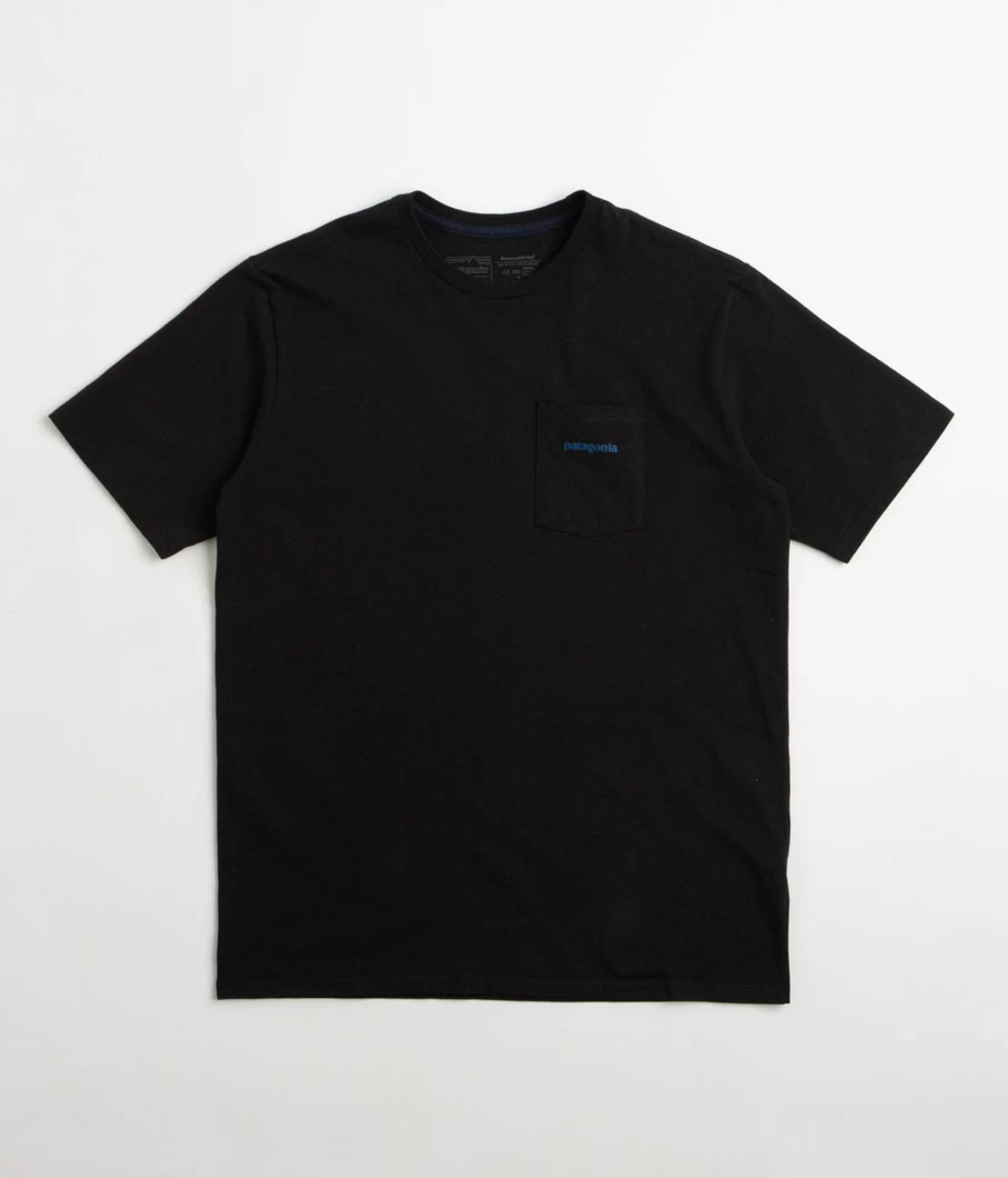 Patagonia Men's Responsibili-Tee Logo Pocket T-Shirt - Sustainable Cotton Short Sleeve Shirt