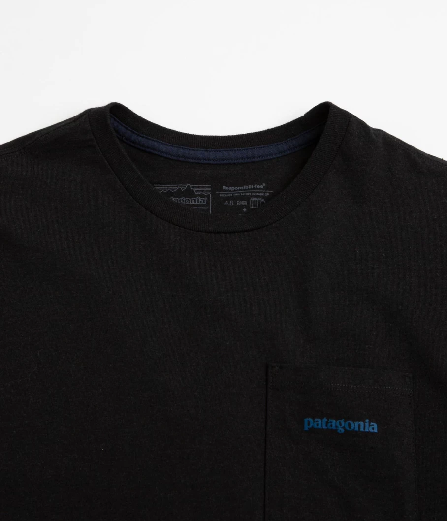 Patagonia Men's Responsibili-Tee Logo Pocket T-Shirt - Sustainable Cotton Short Sleeve Shirt