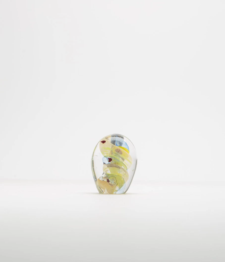 Studio Arhoj Crystal Blob Figurine - Handmade Art Glass Sculpture for Modern Decor