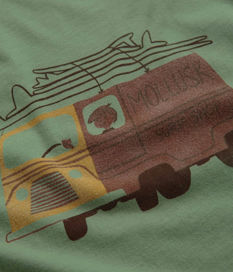 Mollusk Men's Van Graphic T-Shirt - Casual Short Sleeve Tee for Men