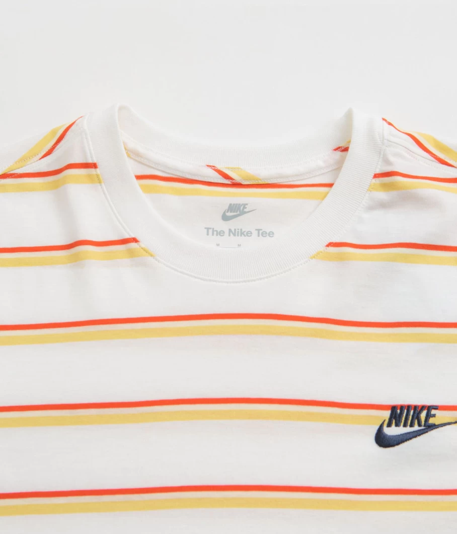 Nike Men's Classic Stripe Cotton T-Shirt - Sporty Casual Tee for Everyday Wear