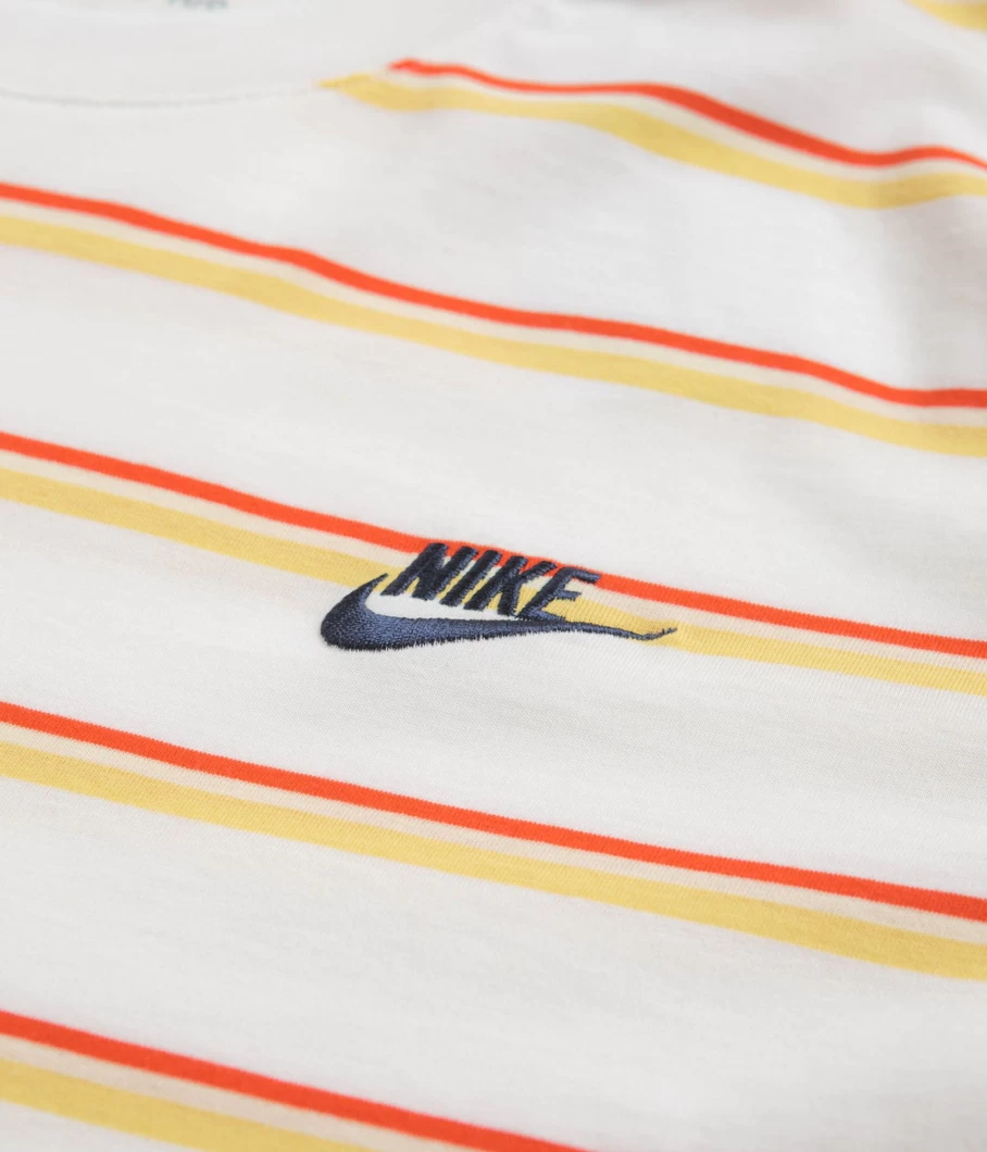 Nike Men's Classic Stripe Cotton T-Shirt - Sporty Casual Tee for Everyday Wear