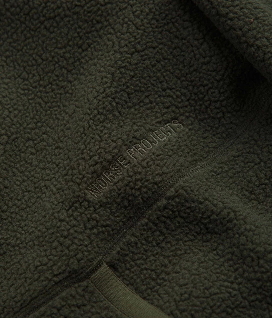 Norse Projects Tycho Pile Fleece Full Zip Jacket for Men - Warm & Stylish Winter Outerwear