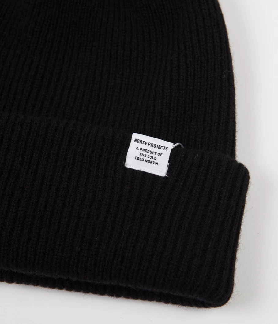 Norse Projects Men's Norse Beanie - Classic Knit Winter Hat for Men